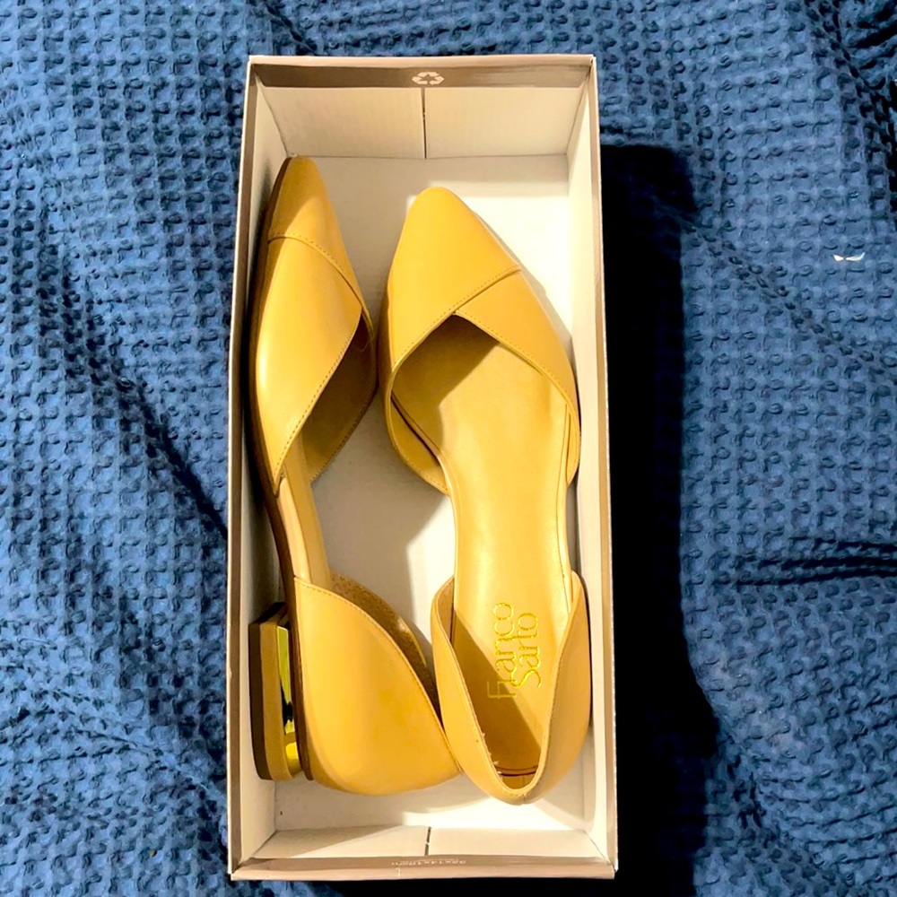 NWT Franco Sarto Sattara Leather D'Orsay Flat - Women | Color: Nude | Size: 9M